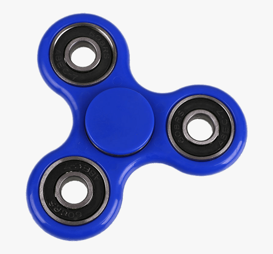 Blue Fidget Spinner - Fidget Hand Spinner Blue, Transparent Clipart