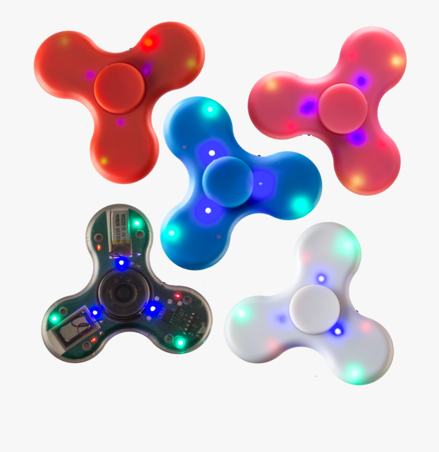 5-pack Random Led Bluetooth Speaker Fidget Spinners - Art, Transparent Clipart