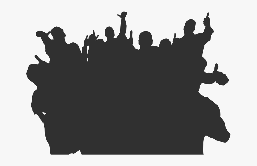 Crowd Human Behavior Desktop Wallpaper Black & White - Silhouette, Transparent Clipart