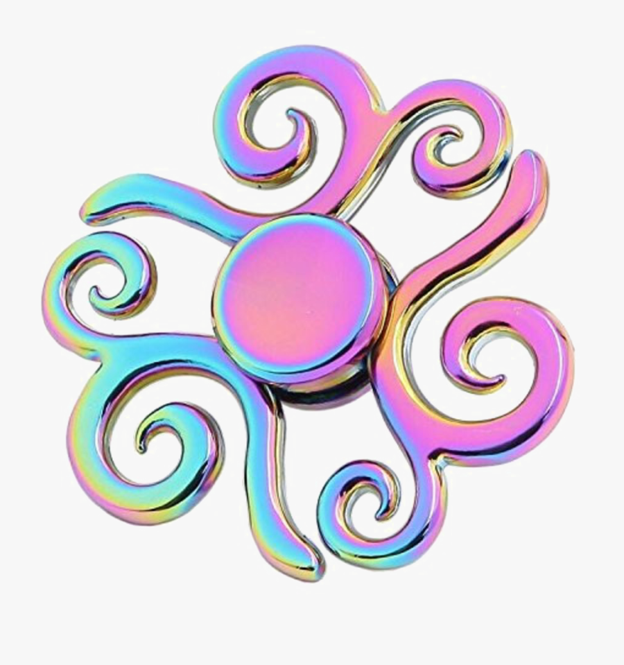 Rainbow Fidget Spinner Png Image With Transparent Background - Transparent Background Fidget Spinner Png, Transparent Clipart