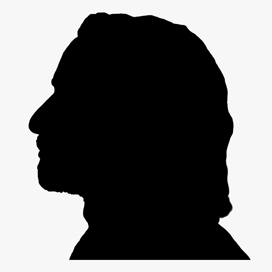 Face Silhouettes Of Men, Women And Children - Man Head Silhouette Png, Transparent Clipart