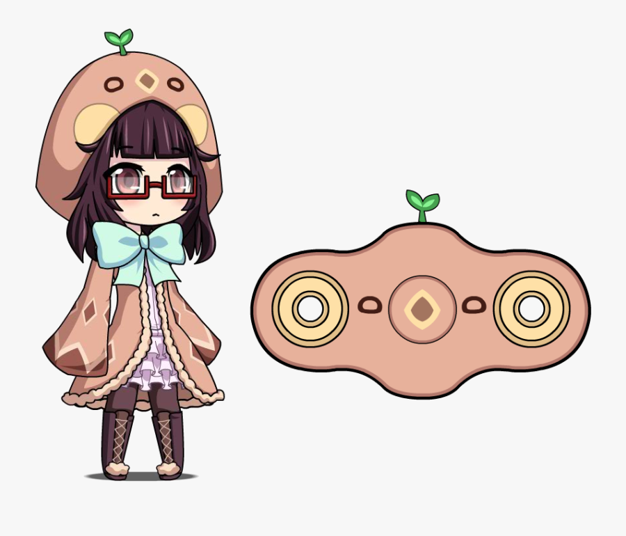 Fidget Spinner Clipart Dabbing Fidget - Gacha Studio بشكل انمي, Transparent Clipart