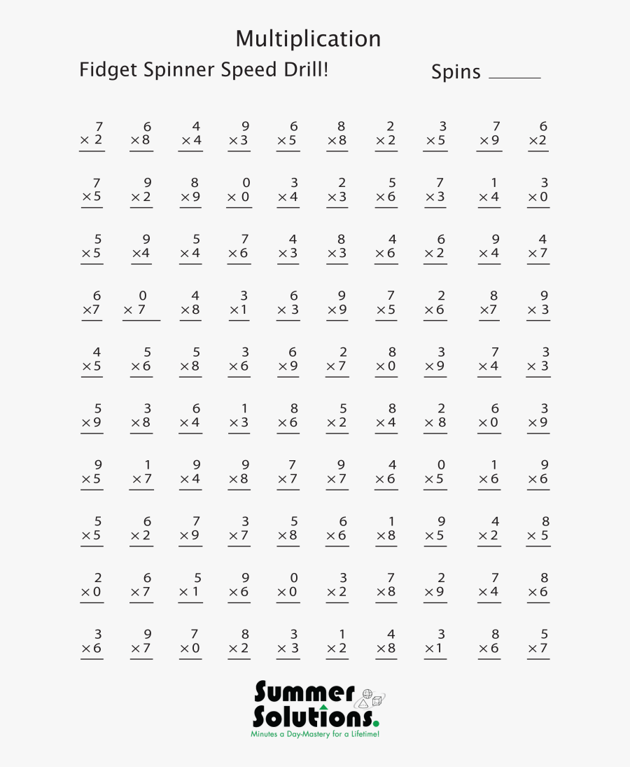 Summer Solutions Worksheets, Transparent Clipart