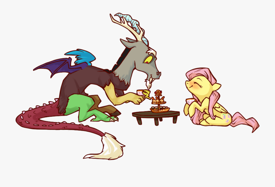 Pastelpallette, Cake, Discord, Discoshy, Female, Fluttershy, - Cartoon, Transparent Clipart
