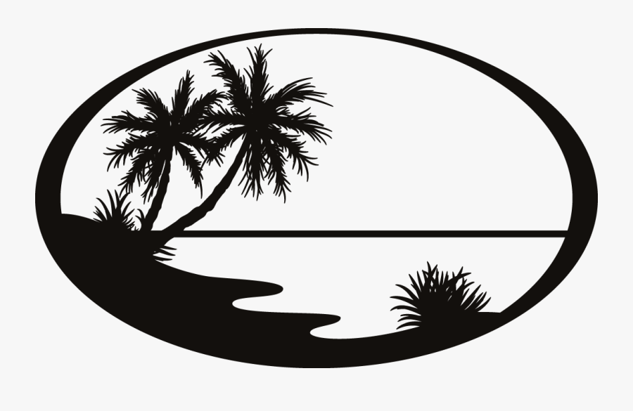 Transparent Silhouette Png - Silhouette Beach Clip Art, Transparent Clipart