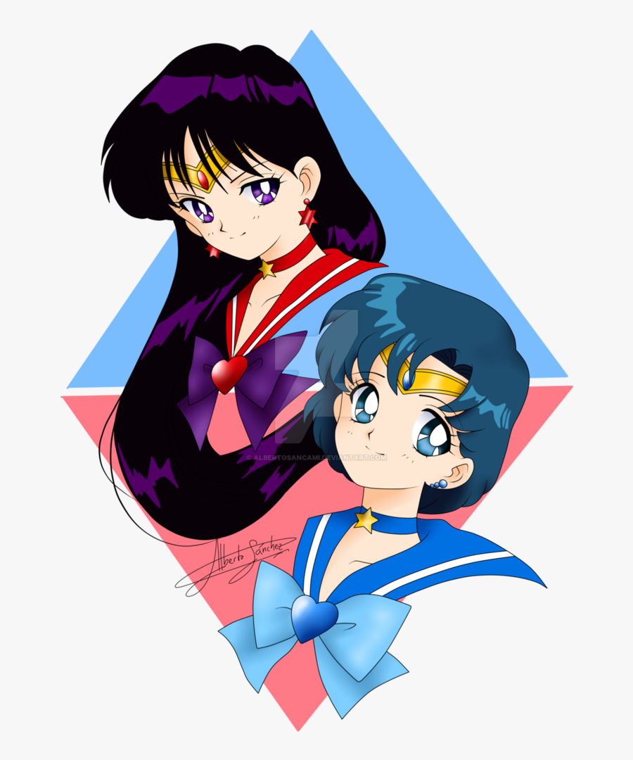 Mars Clipart Mercury Planet - Sailor Mercury And Sailor Mars, Transparent Clipart