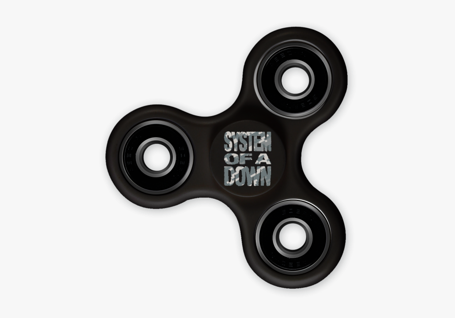 Black Fidget Spinner Transparent Images Png - System Of A Down Fidget Spinner, Transparent Clipart