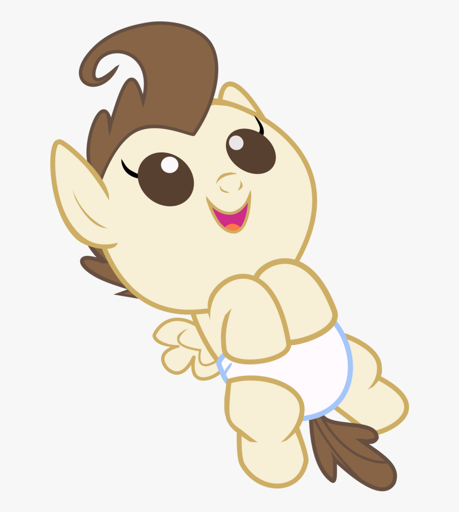 Transparent Baby In Diapers Clipart - Mlp Baby Laying Base, Transparent Clipart
