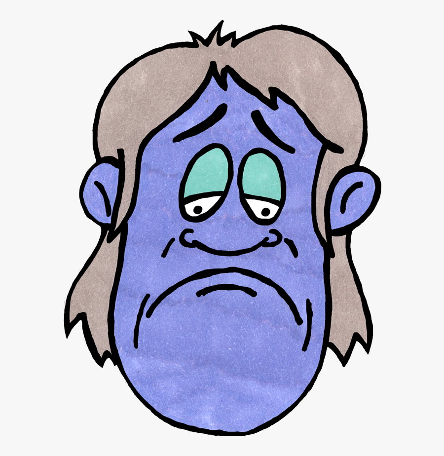 Feeling Blue Clipart - Sadness, Transparent Clipart