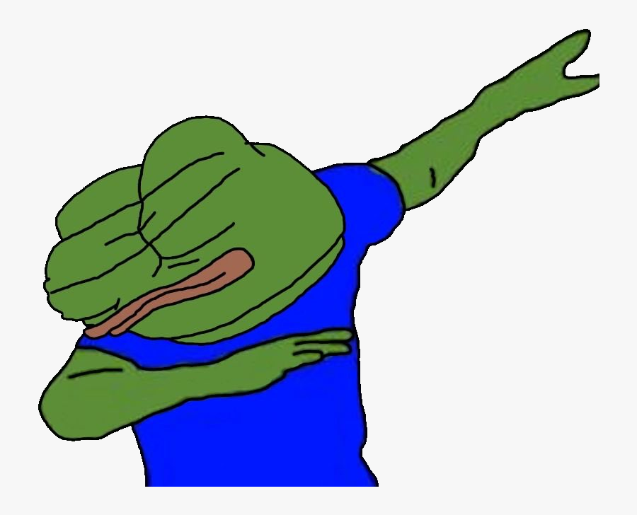 Transparent Fidget Spinner Clipart - Dabbing Pepe, Transparent Clipart