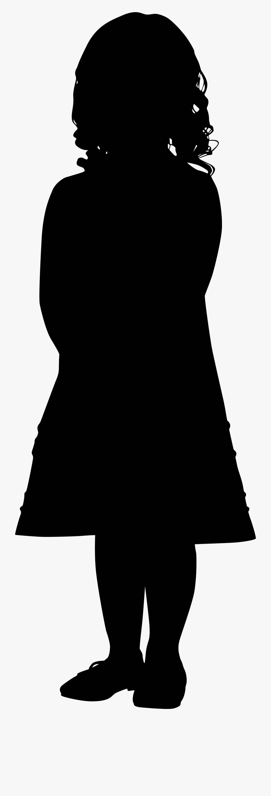 Dancing Girl Silhouette Clip Art Png Imageu200b - Little Girl Silhouette, Transparent Clipart