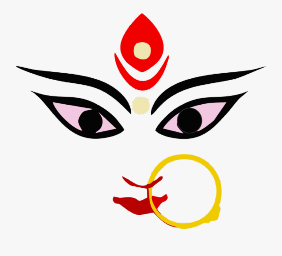Transparent Durga Puja Png - Maa Durga Logo Png, Transparent Clipart