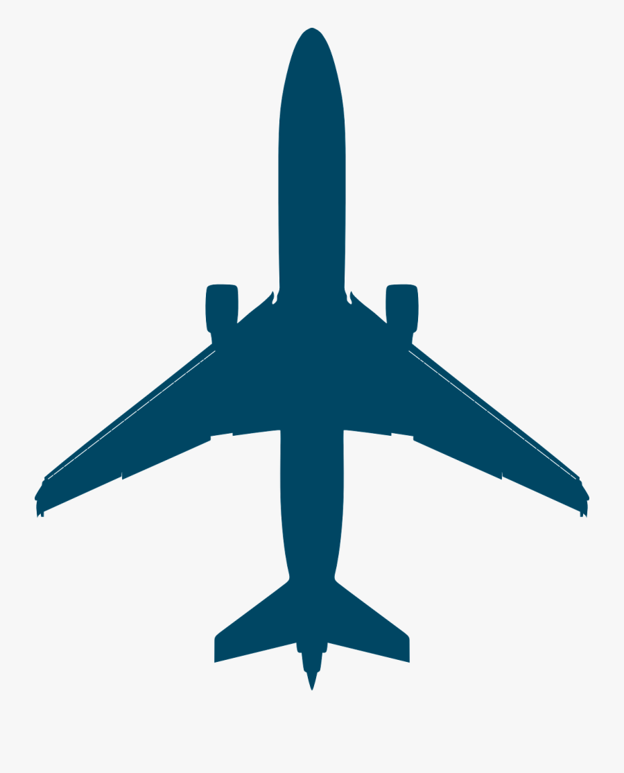 Airplane Silhouette Clip Art - Clipart Airplane Silhouette, Transparent Clipart