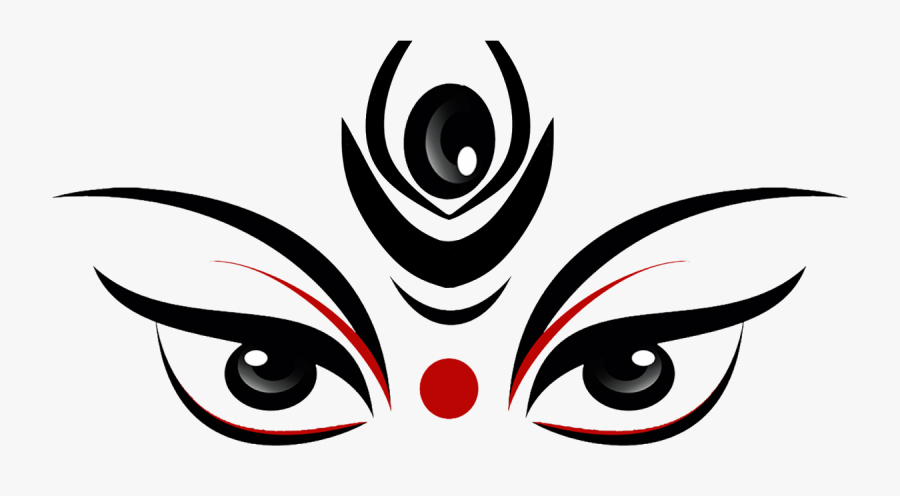 Sketch Of Durga Maa, Transparent Clipart