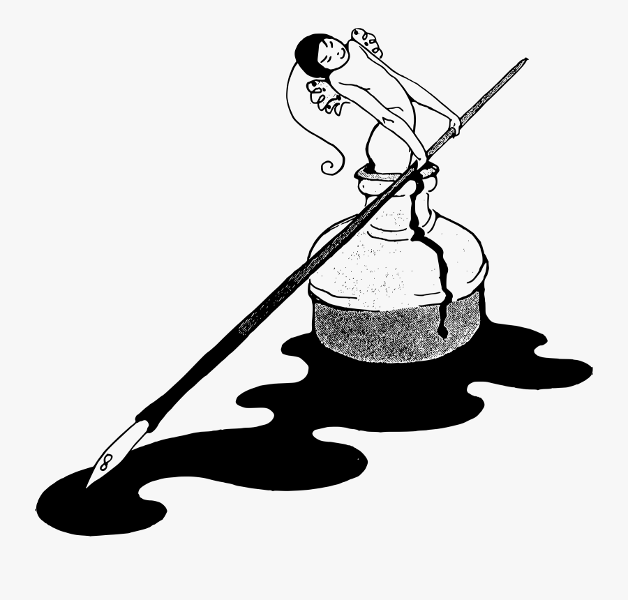 Transparent Quill And Ink Clipart - Muse Clipart, Transparent Clipart
