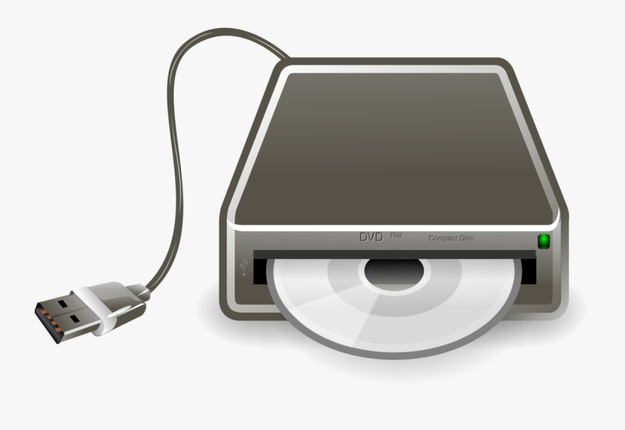 Usb Dvd Cd Writer Remix - Cd Rom Clipart, Transparent Clipart