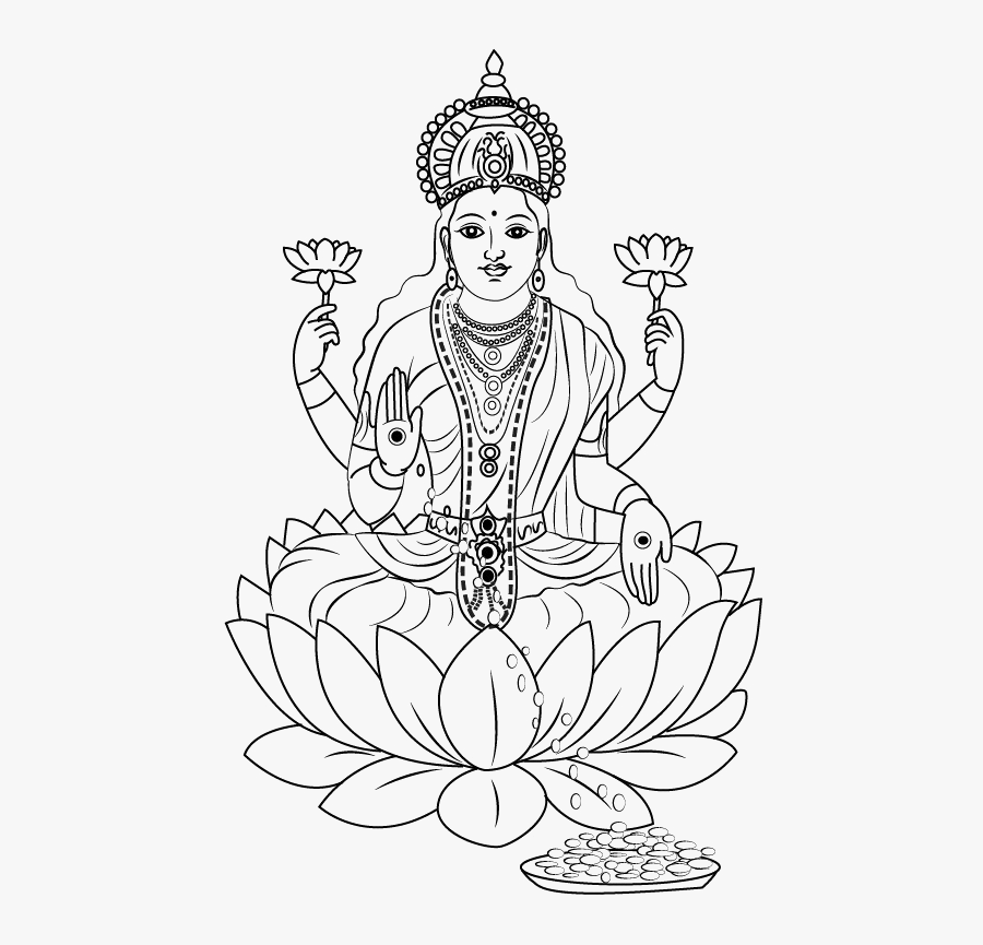 Sarswati Maa Png - Laxmi Mata Clipart Png, Transparent Clipart