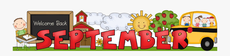 September Hello Clipart For School Transparent Png - September Clip Art School, Transparent Clipart