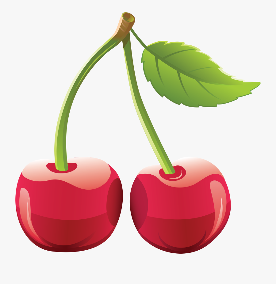 Cherries Clipart, Transparent Clipart