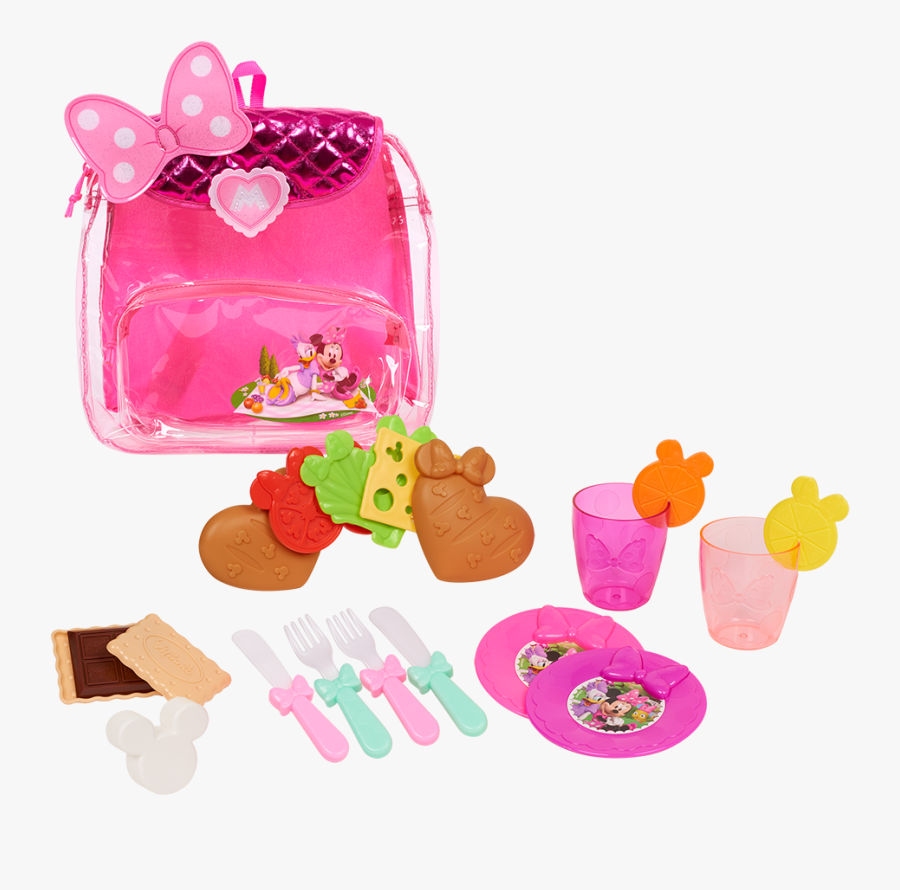 Minnie Mouse Backpack Picnic Set, Transparent Clipart