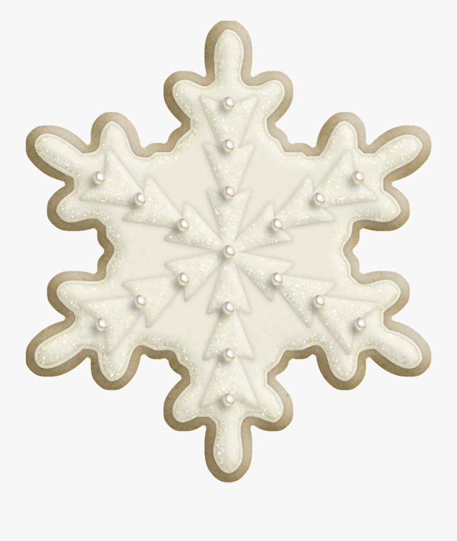 Christmas Cookie Snowflake Png, Transparent Clipart