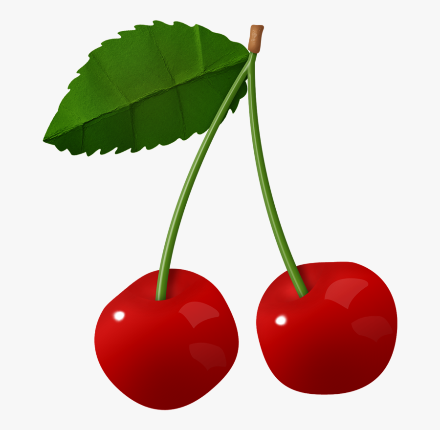 Transparent Cherries Clipart - Fruit Clip Art Cherry, Transparent Clipart