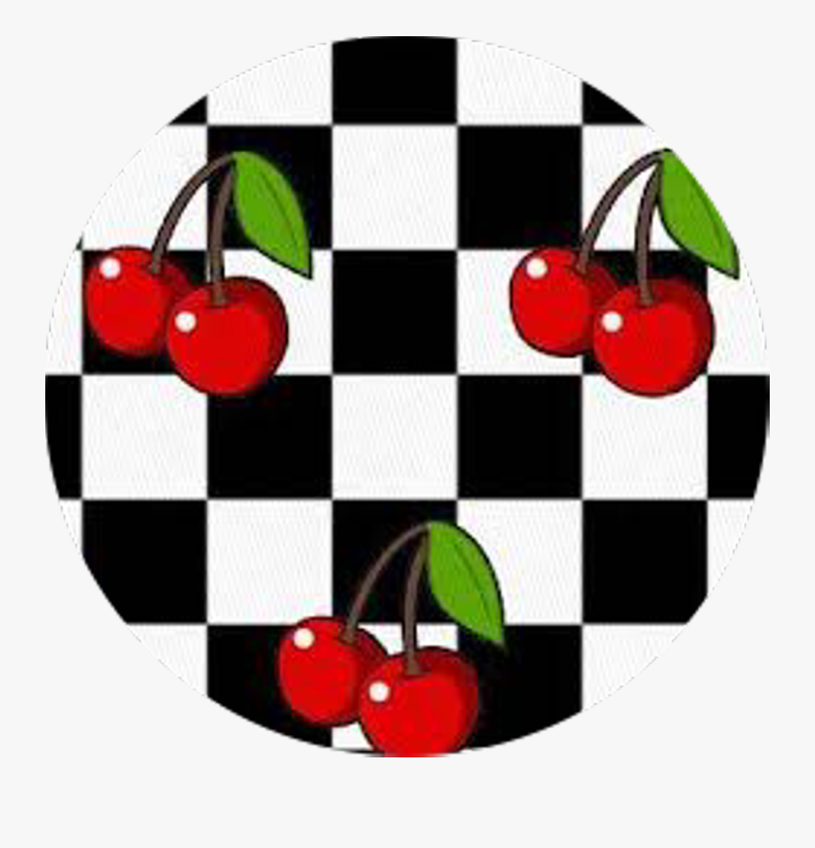 #cherry #background #circle #checkered 🍒 #freetoedit - Checkered Cherry Phone Case, Transparent Clipart