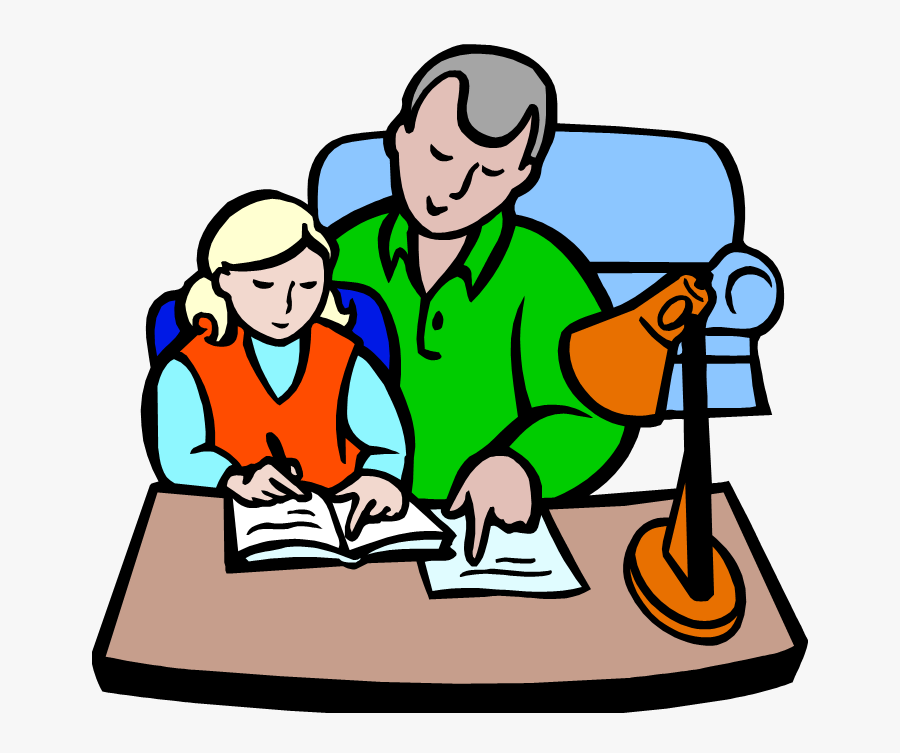 Transparent Homework Help Clipart - Parents Teaching Children Clipart, Transparent Clipart