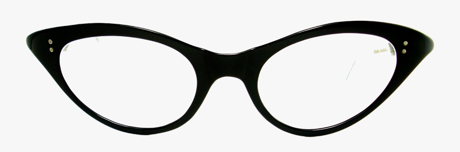 Glasses Clipart 50"s Glass - Cat Eye Sunglasses Clipart, Transparent Clipart