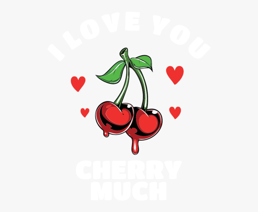 Love You Cherry Much - Cherry Tattoo, Transparent Clipart