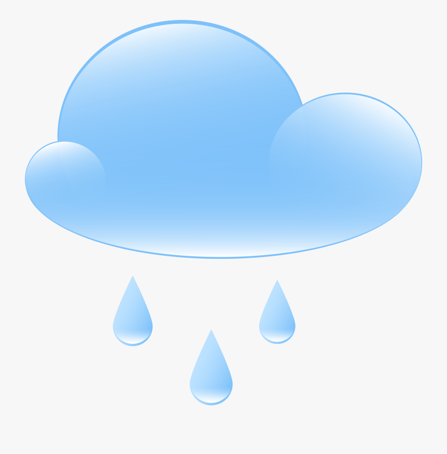 Rainy Cloud Weather Icon Png Clip Art, Transparent Clipart