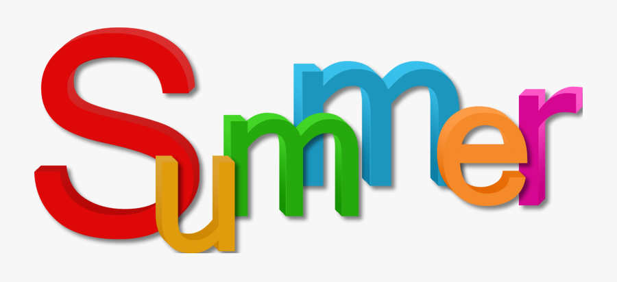 Summer Word Clip Art - Graphic Design, Transparent Clipart