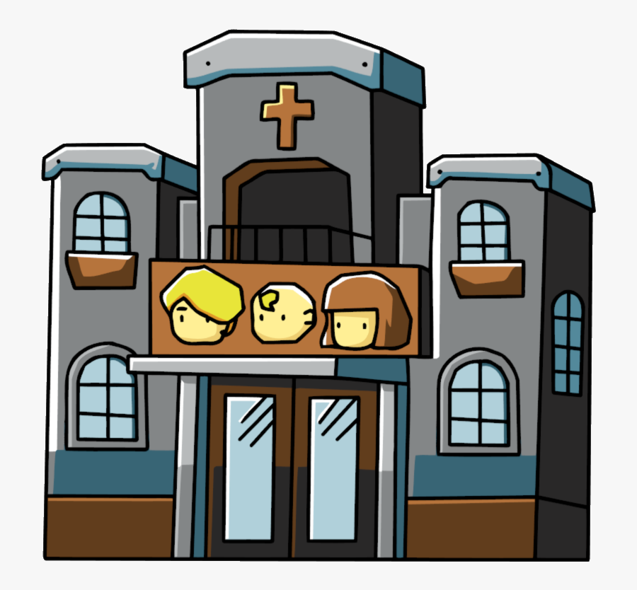 Buildings Clipart Comic Book - Orphanage Building Orphanage Cartoon, Transparent Clipart