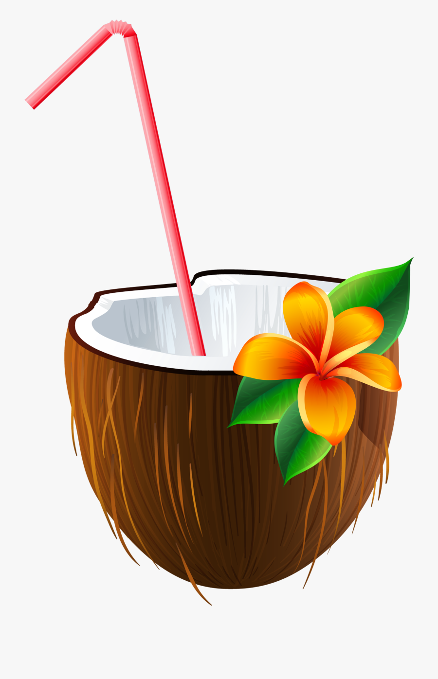 Exotic Coconut Cocktail Png Clipart Image Coconut Drink Cartoon Png Free Transparent Clipart Clipartkey