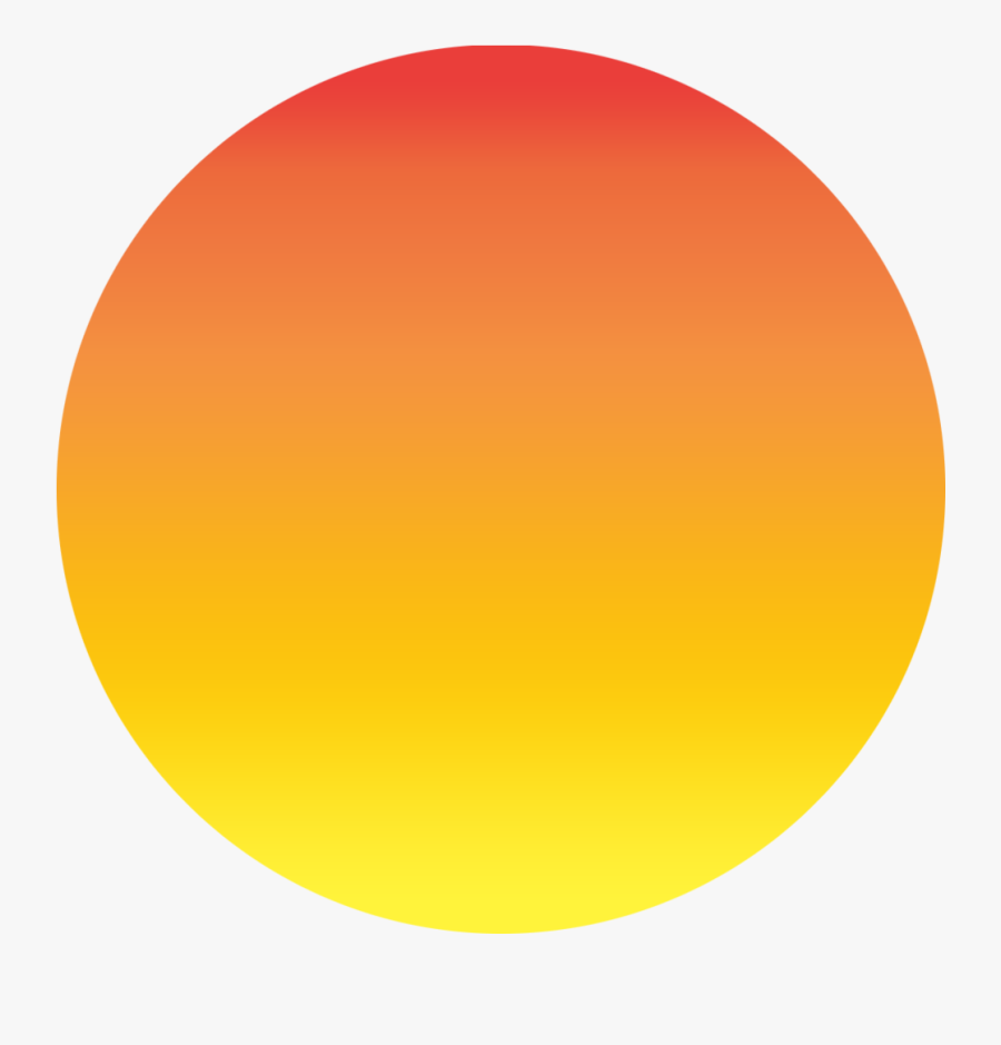 Sunrise Clipart Summer Birthday - Red Yellow Circle Png, Transparent Clipart