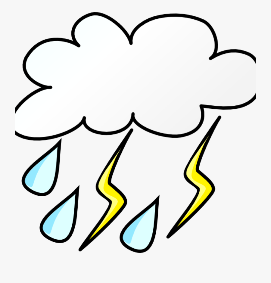 Storm Cloud Clipart Weather Clip Art At Clker Vector - Rainy Weather Symbol...