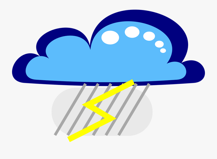 Thunder Clipart Rainy Weather - Roaring Thunder Clip Art, Transparent Clipart