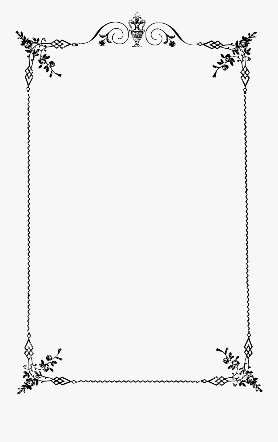 Clip Art Elegant Frames - Elegant Frame Png, Transparent Clipart