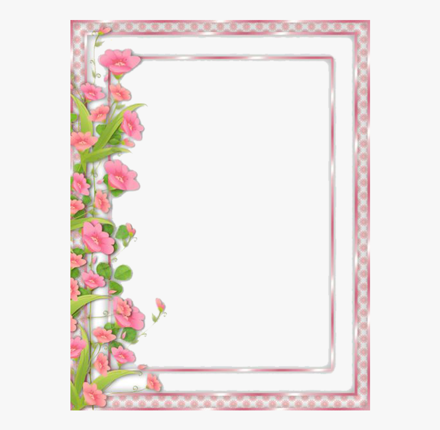 Flower Frame Clipart - Flowers Frames And Borders, Transparent Clipart