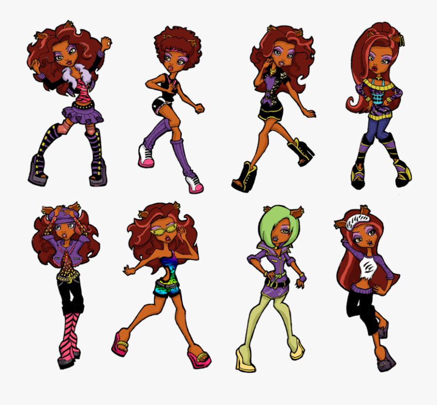 Rainy Day Monster High Dolls - Monster High Clawdeen Outfits, Transparent Clipart