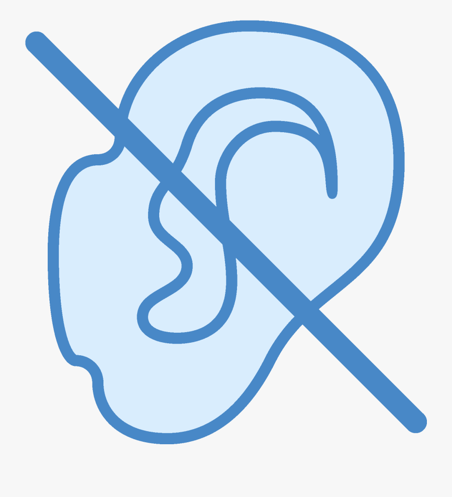 It Is A Human Ear With The Person"s Head Not Visible - Icon, Transparent Clipart