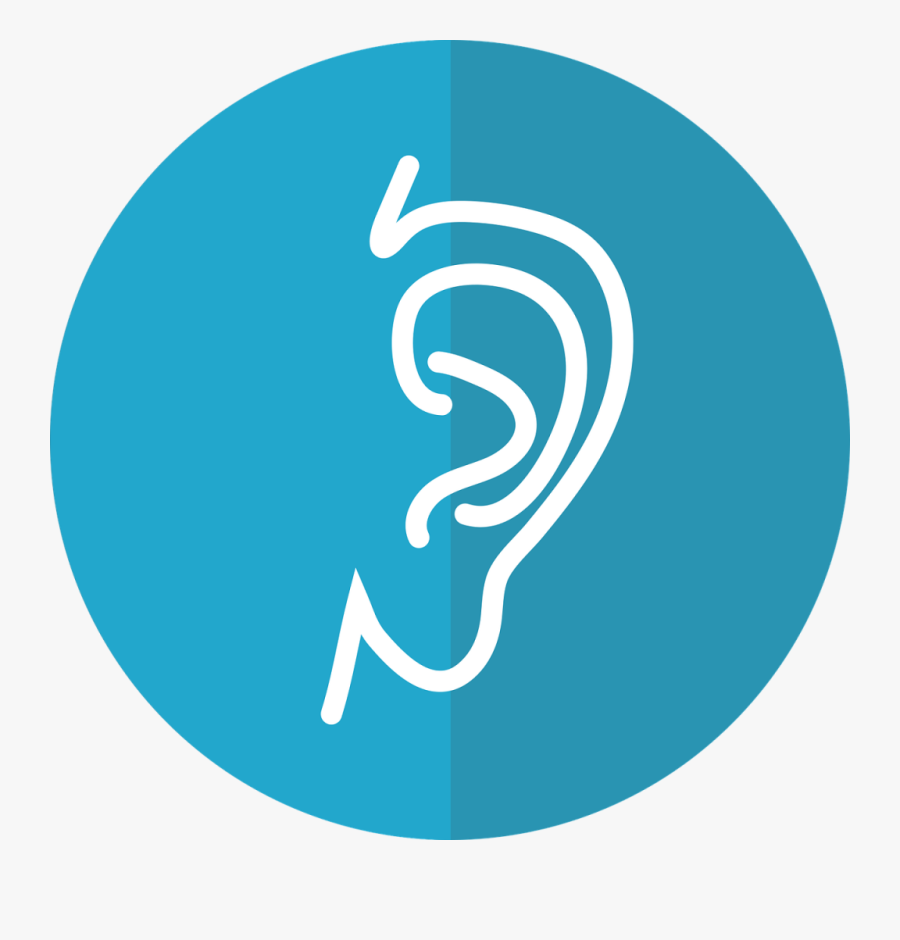 Our Hearing Aids Come With An Extensive Aftercare Package - Ear Flat Icon Png, Transparent Clipart