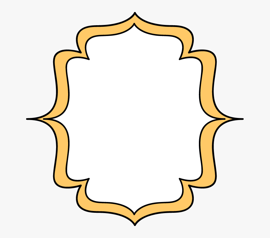 Bracket Frame Clipart Free - Orange Frame Clipart, Transparent Clipart