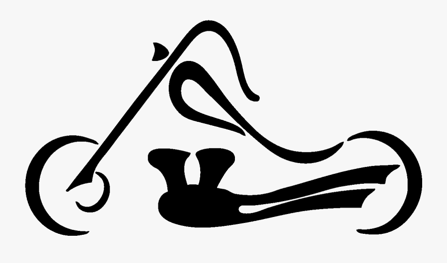 Sticker Harley Davidson Artistique Ambiance Sticker - Motorbike Silhouette, Transparent Clipart