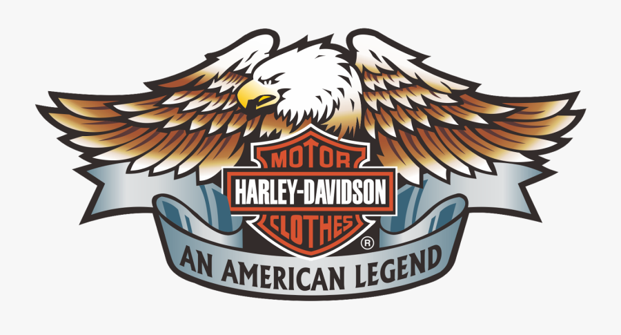 Harley Davidson Motor Clothes Logo Vector - Harley Davidson An American Legend, Transparent Clipart