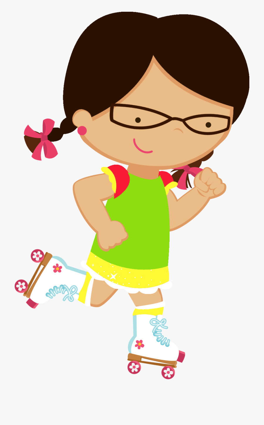 Pin By Maurelis Chacon On Ni - Minus Menina Patins, Transparent Clipart