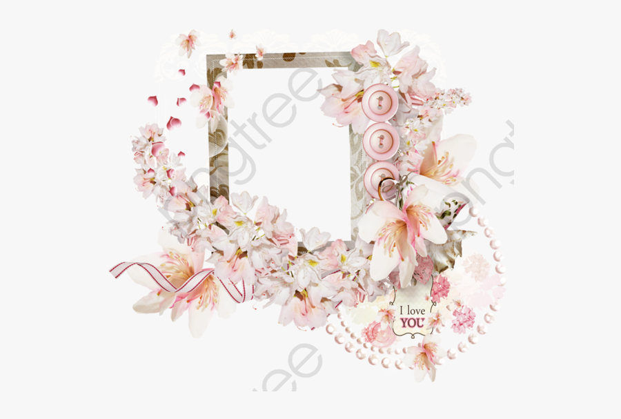 Transparent Floral Frame Clipart - Portable Network Graphics, Transparent Clipart
