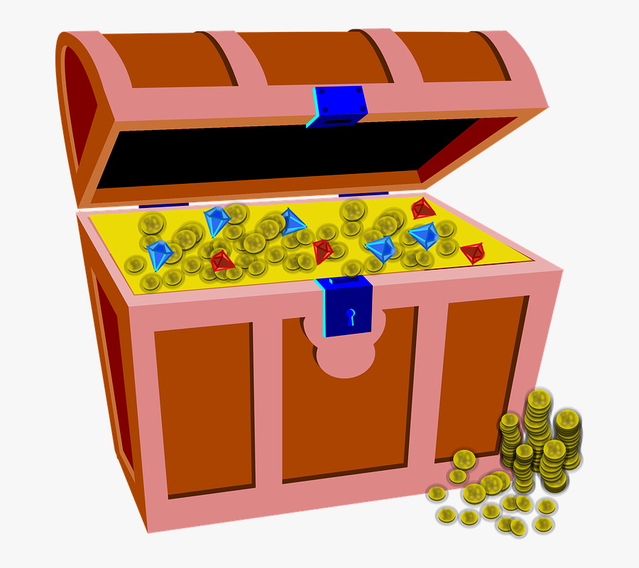 Treasure Chest Clip Art, Transparent Clipart