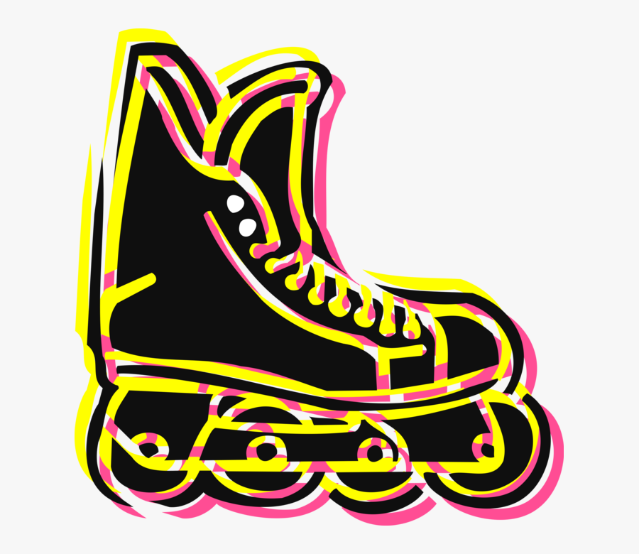 Transparent Roller Blades Clipart - Rollerblades Clipart, Transparent Clipart