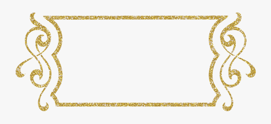 Picture Free Download Glitter Frame Clipart - Gold Glitter Frame Png, Transparent Clipart